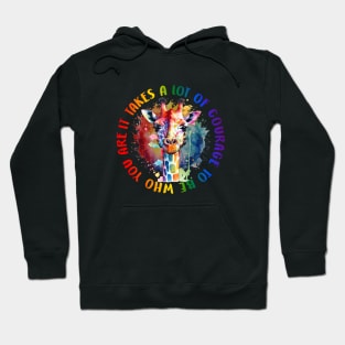 It Takes A Lot of Courage Rainbow T-Shirt Hoodie